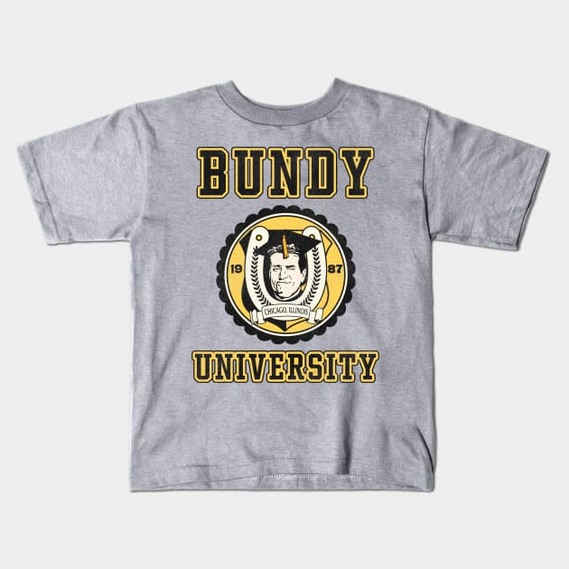 Bundy University Kids T-Shirt by darklordpug